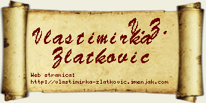Vlastimirka Zlatković vizit kartica